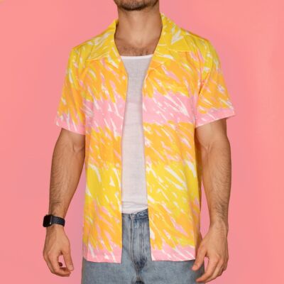 Hawaiian Button-Up Shirt For Men