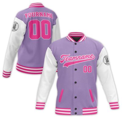 Customize Baseball Jacket, Personalize Text, Number and Color,