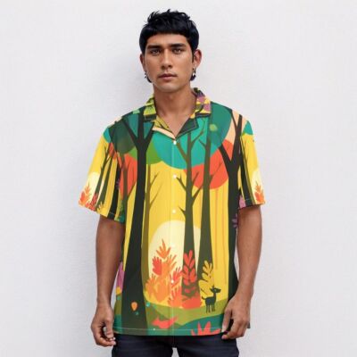 Forest Sunrise Hawaiian Shirt