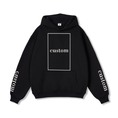 350gsm Solid Colors Embroidery Customization Hoodie For Unisex