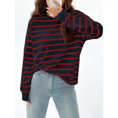 Women's Round Neck Long Sleeve Sweatshirt