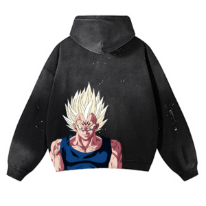 Cotton anime inkjet hole hoodie-copy