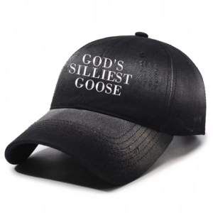 God's Silliest Goose Embroidery Baseball Cap Hats Adjustable For Unisex