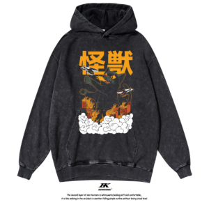 Anime wash vintage hoodie-copy