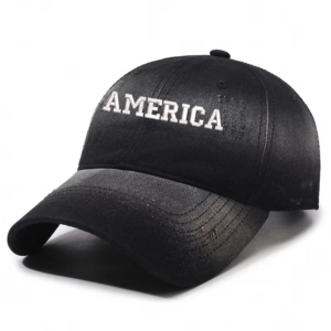 America Embroidery Baseball Cap Hats Adjustable For Unisex