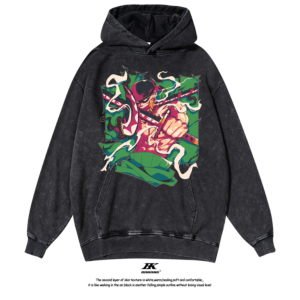 Anime wash vintage hoodie-copy