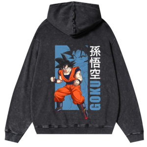 Anime wash vintage hoodie